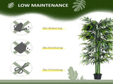 6ft Artificial Bamboo Tree Plant Greenery in A Pot for Home Office Planter 1.8M T3398P343530