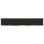 Bathroom Countertop Dark Brown 180x40x cm Treated Solid Wood 3156259