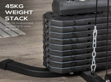 Multi-Exercise Gym Station, with 45kg Weight Stack, for Full Body Workout T3398P349211