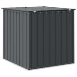 Garden Storage Box Black 101.5 x 107 x 100 cm Steel 42011281