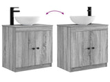 Bathroom Vanity with Sink Grey Sonoma 54 x 35 x 83 cm 890119