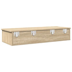 ZNTS Wall Shelf with Drawers Sonoma Oak 100x37.5x19 cm Engineered Wood 859961