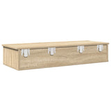 ZNTS Wall Shelf with Drawers Sonoma Oak 100x37.5x19 cm Engineered Wood 859961