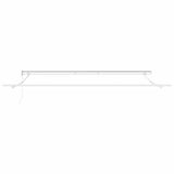 Awning Frame White 450 x 350 cm Aluminium 313216