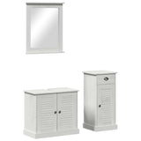 Bathroom Furniture Set with Drawer 3 pcs Brown 37 x 34 x 80 cm 3328544