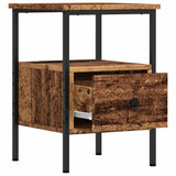 Bedside Cabinets 2 pcs Old Wood 34x36x50 cm Engineered Wood 857263