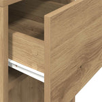 ZNTS Computer Tower Stand with Drawer Artisan Oak 30x44x74 cm 858739