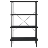 4-Tier Shelving Unit Black 80x40x130 cm 336343