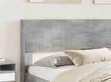 Bed Frame with Storage and Headboard Concrete Grey 120 x 190 cm 3414238