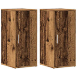 ZNTS Shoe Cabinets 2 pcs Old Wood 32x35x70 cm Engineered Wood 856705