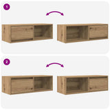 TV Cabinets 2 pcs Artisan Oak 80x31x25.5 cm Engineered Wood 861471