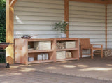 Outdoor Kitchen Cabinet MEPPEL 2 pcs Natural Douglas 3443805