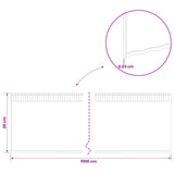 Lawn Edging 10 m x 20 cm Galvanised Steel Silver 42030380