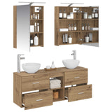 Bathroom Cabinet Set 5 pcs Artisan Oak Engineered Wood 3406678