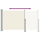 Patio Retractable Side Awning 140 x 300 cm Cream 45191