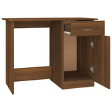 Desk Brown Oak 100x50x76 cm Engineered Wood 815422