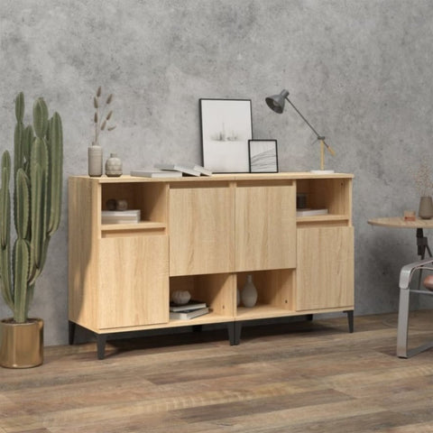 Sideboards 2 pcs Sonoma Oak 60x35x70 cm Engineered Wood 3185730