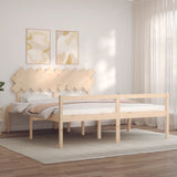 Senior Bed without Mattress Super King Size Solid Wood 3195561