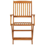 ZNTS 3 Piece Folding Garden Dining Set Solid Acacia Wood 3058253
