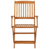 ZNTS 3 Piece Folding Garden Dining Set Solid Acacia Wood 3058253