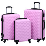 Hardcase Trolley Set 3 pcs Pink ABS 92414
