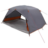 Backpacking Tent Grey and Orange 4-Person 42017414