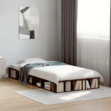 Bed Frame without Mattress Smoked Oak 90x190 cm Single 3280528