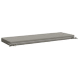 2-Piece Bench Cushions SOEST 2 pcs 100% Polyester Grey 950279