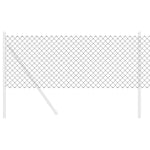 Chain Link Fence Grey 25 x 0.4 m Steel 42004819