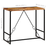 Bar Table Solid Reclaimed Wood 120x60x106 cm 246289