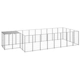 Dog Kennel Silver 10.89 m Steel 3082210