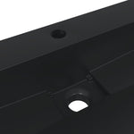 Wash Basin 60x38x11 cm Mineral Cast/Marble Cast Matt Black 155980