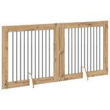 Dog Gate with Stands 2 pcs Artisan Oak 100 x 100 cm 892030