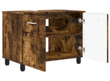 Bathroom Vanity Unit Smoked Oak 60 x 35 x 60 cm Engineered Wood 889410