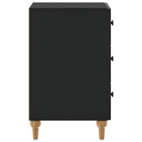 Bedside Cabinet Black 43x 41 x 66.5 cm Engineered Wood 894096