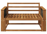 Outdoor Middle Sofa Solid Acacia Wood Natural 3438843