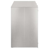 Wheelie Bin Storage for 3 Bins Silver 204 x 77.5 x 115.5 cm 3394789