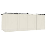 Gazebo with Curtains Cream 6x3 m Steel 4003920