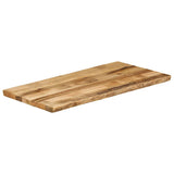 Table Top Live Edge 100x60x3.8 cm Solid Wood Rough Mango 370694