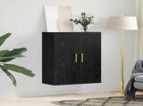 Wall Cabinet Black Oak 69.5 x 34 x 90 cm Engineered Wood 879515