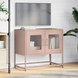 ZNTS TV Cabinet Pink 68x39x60.5 cm Cold-rolled Steel 853333