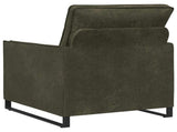 Armchair Army Green 70 x 81 x 82 cm Faux Suede Fabric 42040990