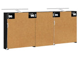 Bathroom Cabinet Set 3 pcs 110 x 10.5 x 60.5 cm Engineered wood 3403721