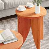 Coffee Table 2 pcs Wax Brown 873546