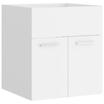 ZNTS Bathroom Furniture Set White Engineered Wood 3071351