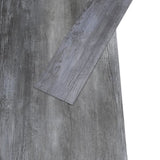 PVC Flooring Planks 5.02 m 2 mm Self-adhesive Shiny Grey 146563