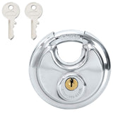 Discus Locks with Keys 12 pcs Silver 8 x 2.8 x 8 cm 42020752