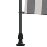 Outdoor Roller Blind Anthracite and White 100 x 270 cm 42037137