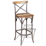 Bar Chair Solid Reclaimed Wood 244014