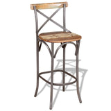 Bar Chair Solid Reclaimed Wood 244014